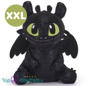 Toothless - Hoe Tem je een Draak Pluche Knuffel XXL 70 cm