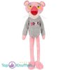 Pink Panther Grijze Trui Pluche Knuffel 55 cm