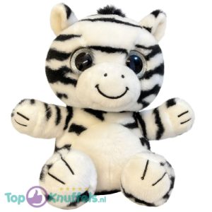 Zebra Glitterogen Pluche Knuffel 25 cm