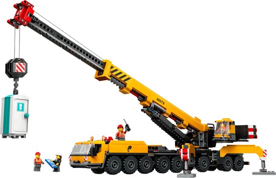 LEGO City Gele Mobiele Bouwkraan Speelgoedset - 60409 - Afbeelding 6