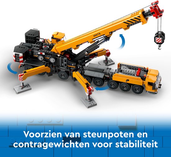 LEGO City Gele Mobiele Bouwkraan Speelgoedset - 60409 - Afbeelding 2