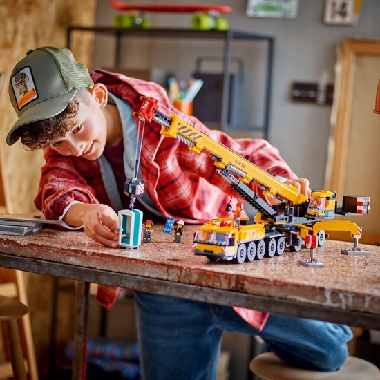 LEGO City Gele Mobiele Bouwkraan Speelgoedset - 60409 - Afbeelding 8