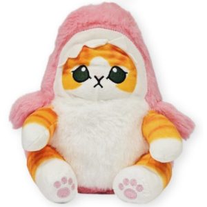 Kat in Haai Onesie Pyjama (Roze) Kawaii Pluche Knuffel 25 cm