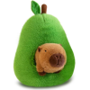 Capibara in Peer Pluche Knuffel 30 cm - Capybara met Fruit