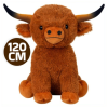 Stier (Bruin) Pluche Knuffel XXL 120 cm - Highlander Hooglander