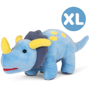 Triceratops Blauw Dinosaurus Pluche Knuffel 50 cm