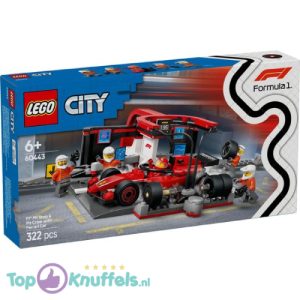 LEGO City F1 Pitstop en Pitcrew met Ferrari Auto - 60443