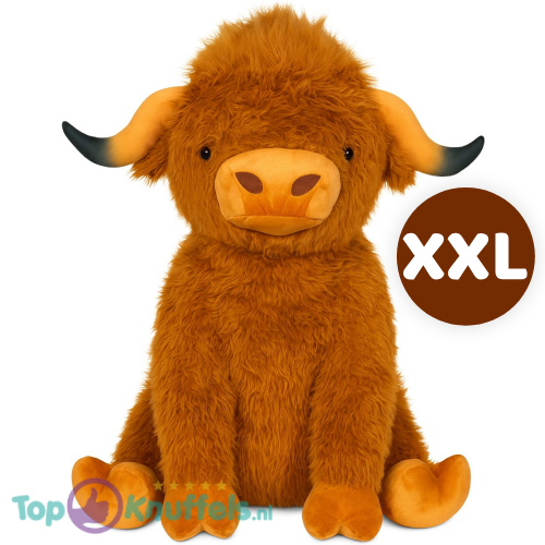 Stier (Bruin) Pluche Knuffel XXL 120 cm
