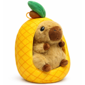 Capibara in Ananas Pluche Knuffel 25 cm