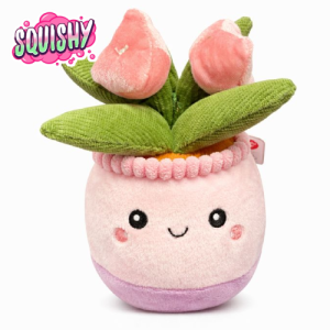 Plant (Roze) Squishy Pluche Knuffel 15 cm