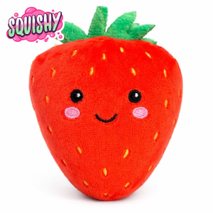 Aardbei Mini Squishy Pluche Knuffel 7 cm