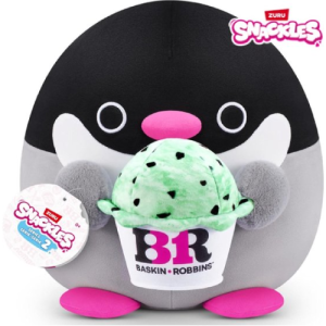 Snackles knuffel XL – Penguin Penelope met Baskin Robbin IJs 55 cm