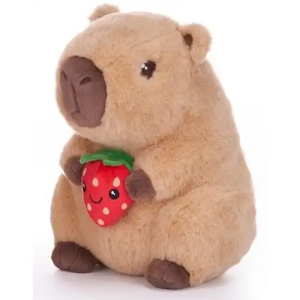 Capibara met Kleine Aardbei Pluche Knuffel 26 cm