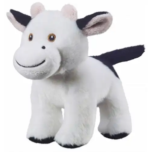 Koe Zwart/Wit Pluche Knuffel 15 cm