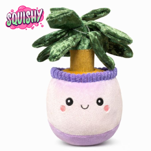 Plant (Paars) Squishy Pluche Knuffel 15 cm
