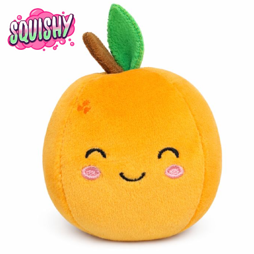 Sinaasappel Mini Squishy Pluche Knuffel 7 cm