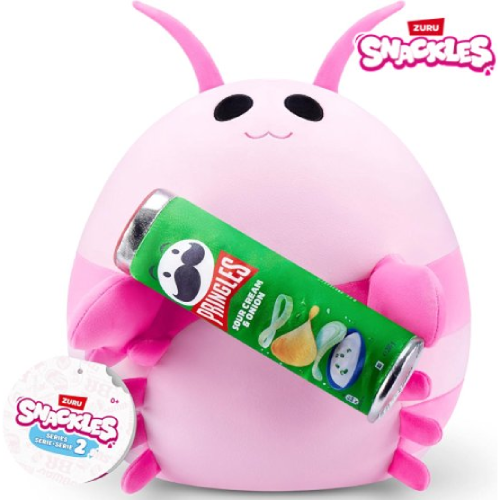 Snackles knuffel – Garnaal Lily met Pringles Chips 25 cm