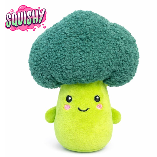 Broccoli Mini Squishy Pluche Knuffel 12 cm