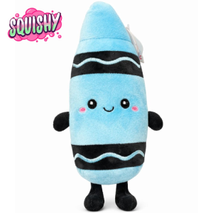 Blauwe Stift Squishy Pluche Knuffel 20 cm