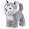 Husky Hond Grijs Pluche Knuffel 15 cm