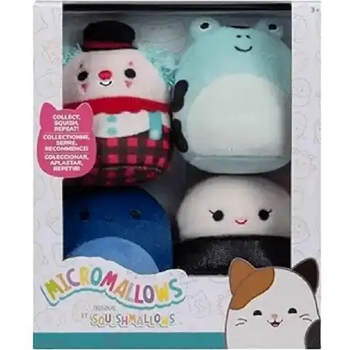 Squishmallows Micromallows Original Pluche Knuffel (4 delig) 6 cm