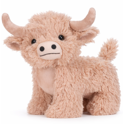 Schotse Hooglander Pluche Knuffel Koe 25 cm