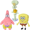 Spongebob Squarepants + Patrick Ster + Octo Tentakel Pluche Knuffel Set 21 cm
