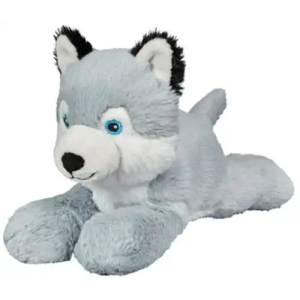 Husky Hond Grijs Pluche Knuffel 20 cm
