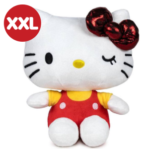 Hello Kitty (Rood) Pluche Knuffel XXL 80 cm