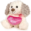 Hond Beige met Hart Be Mine Pluche Knuffel 30 cm