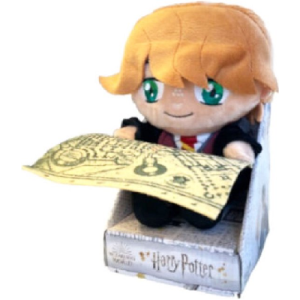 Ron Weasley Zittend met Kaart Harry Potter Pluche Knuffel 25 cm