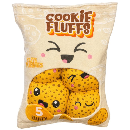 Snack Zakje met Mini Koekjes Pluche Knuffel 18 cm