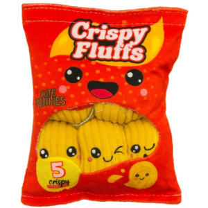 Snack Zakje met Mini Naturel Chips Pluche Knuffel 18 cm