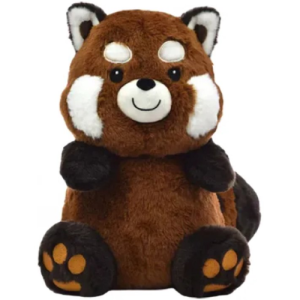 Rode Panda (Bruin) Kawaii Pluche Knuffel 22 cm