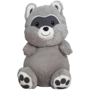 Wasbeer (Grijs) Kawaii Pluche Knuffel 22 cm