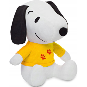 Snoopy met T-shirt (Geel) Pluche Knuffel 25 cm
