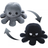 Octopus Mood Pluche Knuffel (Grijs/Zwart) 15 cm