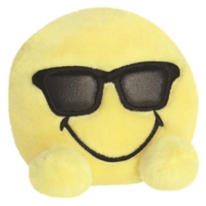 Palm Pals Zonnebril Smiley Pluche Knuffel 15 cm