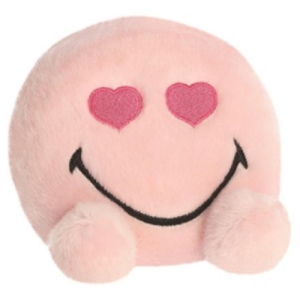 Palm Pals Hart Smiley Pluche Knuffel 15 cm