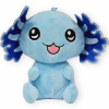 Axolotl (Blauw) Kawaii Pluche Knuffel 21 cm