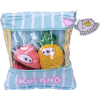 Molang Snack Zakje (Cupcake en Ananas) Pluche Knuffel 26 cm