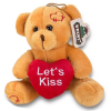 Teddybeer Daisy Pluche Knuffel met Hart (Let’s Kiss) 20 cm