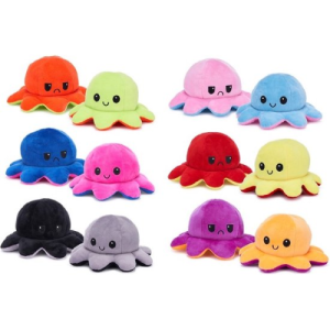 Octopus Mood Pluche Knuffel (Willekeurige Kleur) 15 cm