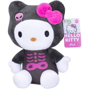 Hello Kitty (Zwart/Roze) Halloween Pluche Knuffel 25 cm