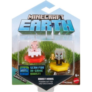 Minecraft Earth Boost Mini Figure (Pigging Out Pig + Undying Evoker)