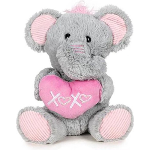 Olifant met Hart XOXO Pluche Knuffel 30 cm