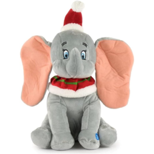 Dumbo met Kerstmuts en Geluid – Disney Pluche Knuffel 30 cm