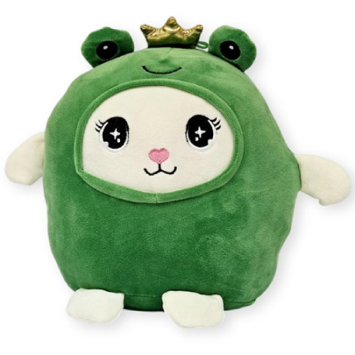 Kat in Kikker Onesie Pyjama Kawaii Pluche Knuffel 20 cm