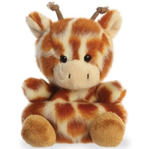 Palm Pals Giraffe Pluche Knuffel 15 cm – Safara Giraf
