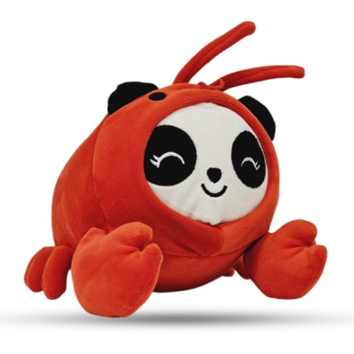 Panda in Kreeft Onesie Pyjama Kawaii Pluche Knuffel 18 cm